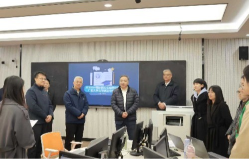 校长肖建庄带队到今年会调研指导工作